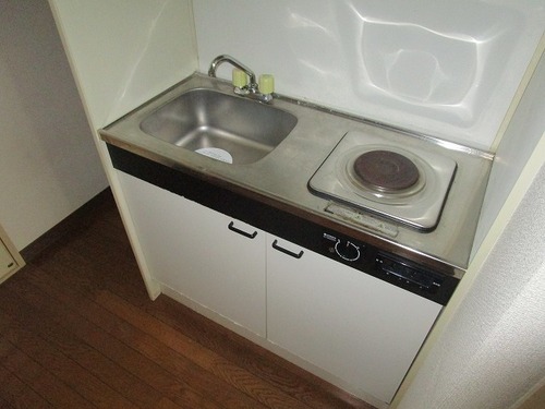 電気コンロ付き