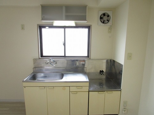 ガスコンロ設置可能